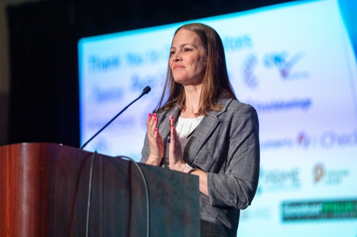 Speaker presenting at the NAHCR annual conference